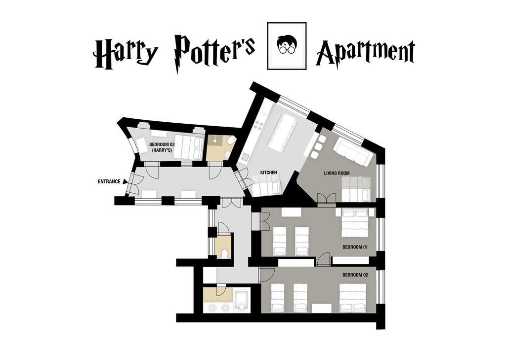 Amazing Harry Potter'S Apt. At Old Town 布拉格 外观 照片